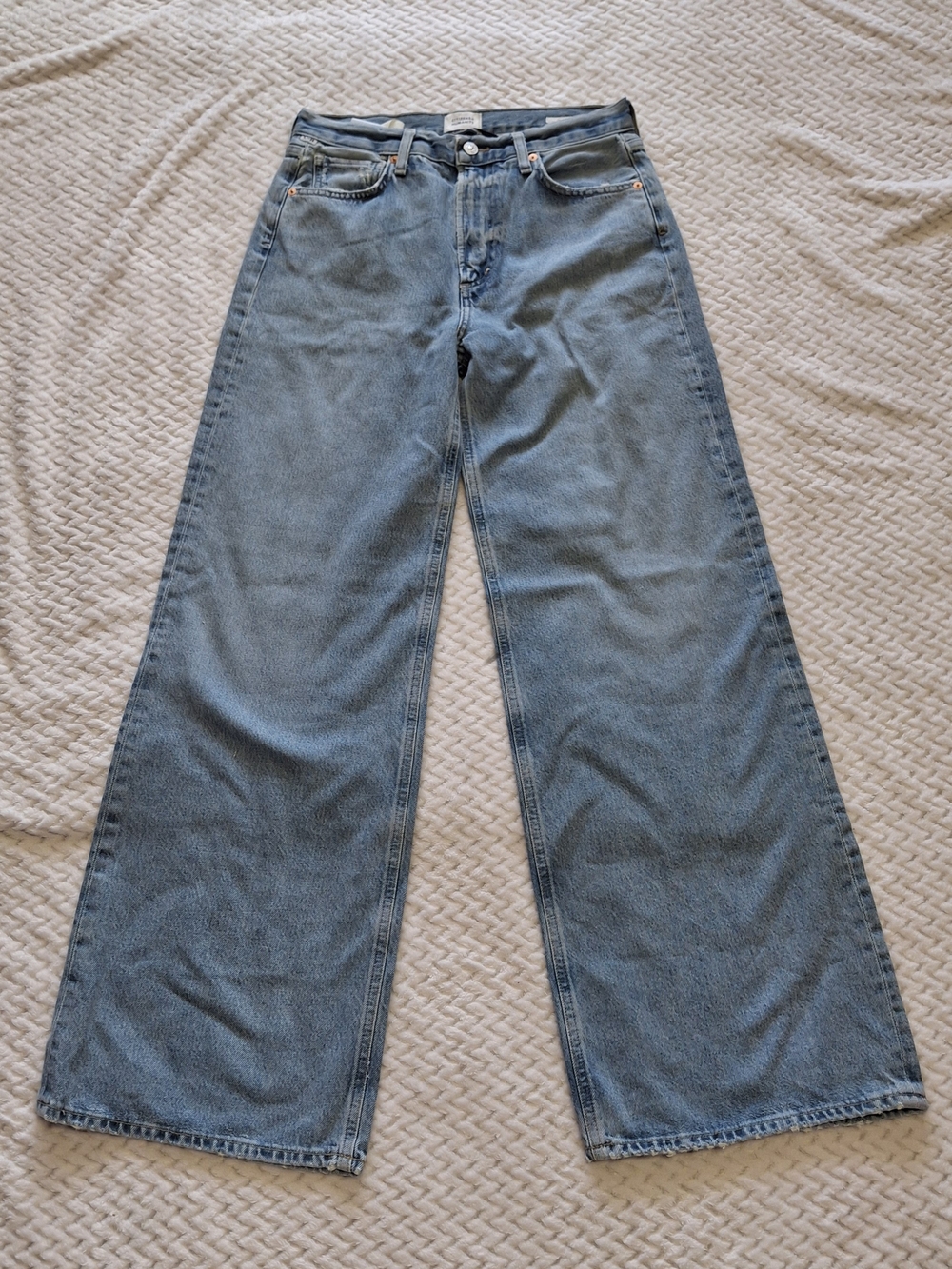 Citizens Of Humanity Paloma Light Blue Wide-Leg Jeans Size 26